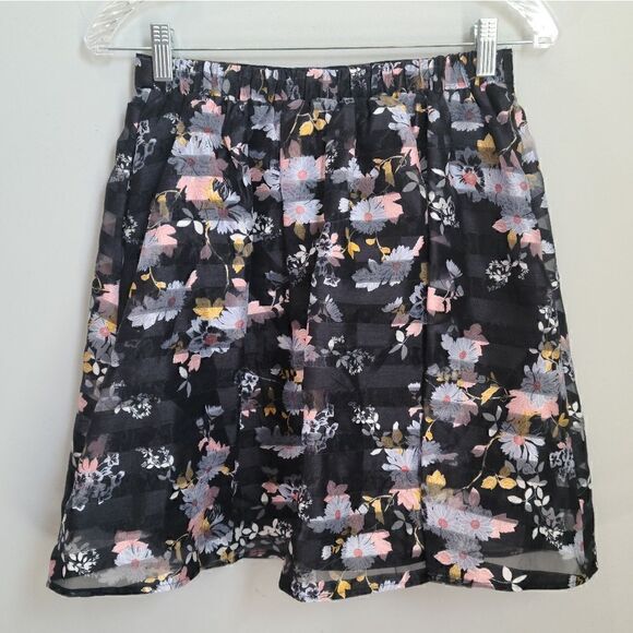 Xhilaration Milticolor Floral Spring Skirt S - Picture 4 of 10